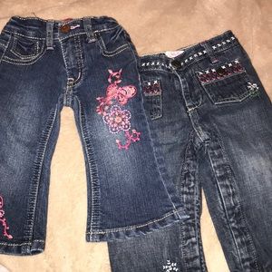 Baby girl blue jean bundle